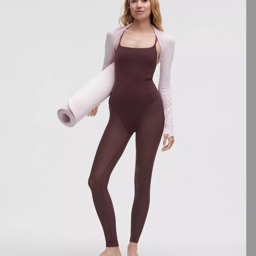 LuluLemon Nulu Mesh-Leg Bodysuit 28"